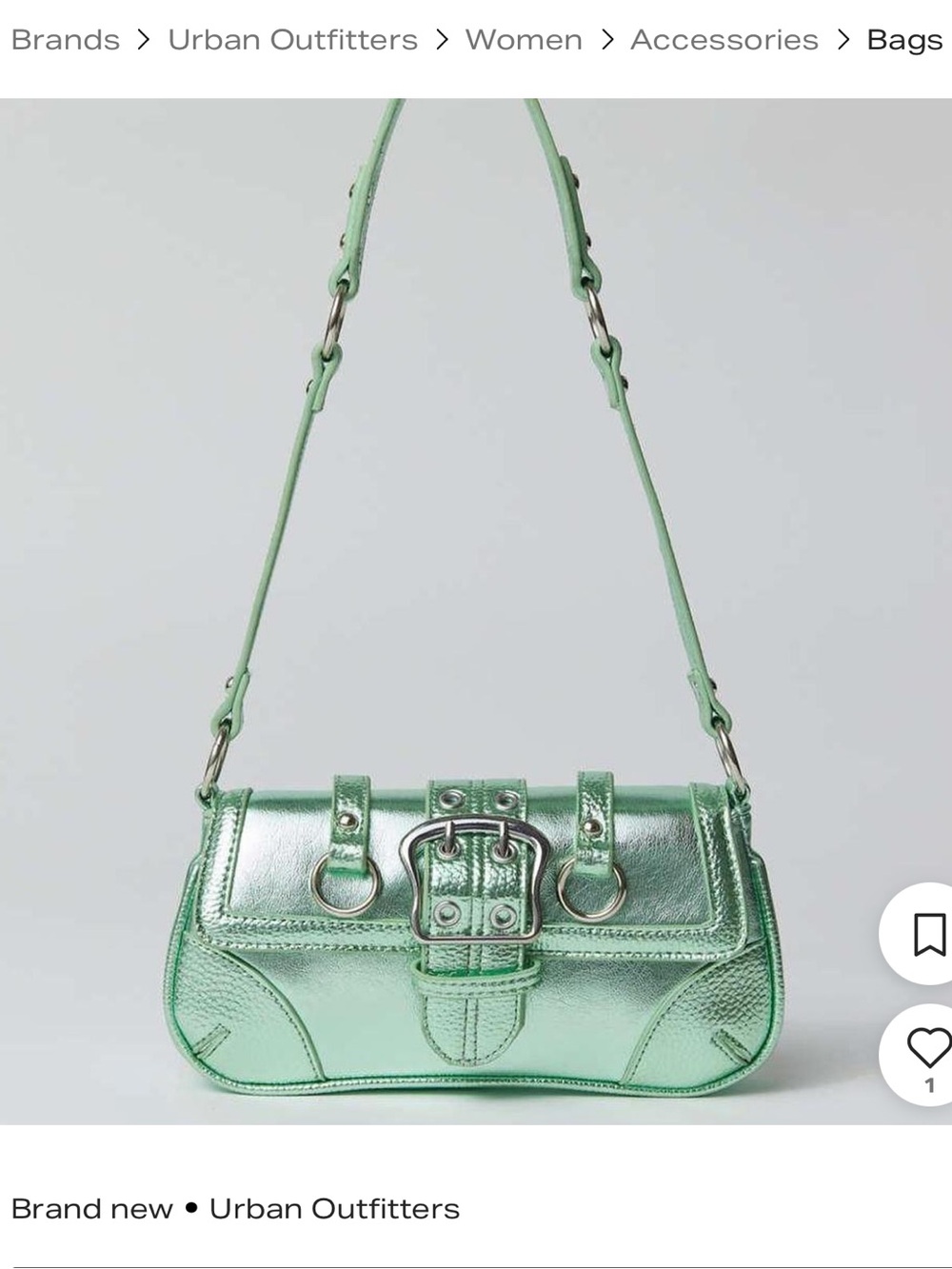 Urban Outfitters Jade Baguette Bag